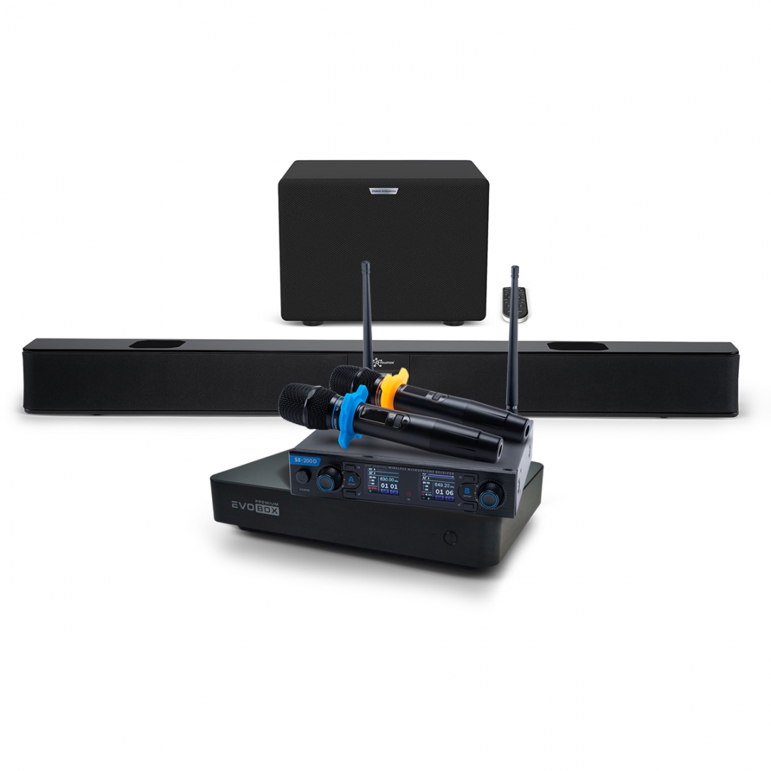Hi-End караоке-система EVOBOX Premium + EvoSoundBar (саундбар с караоке) в Нефтегорске