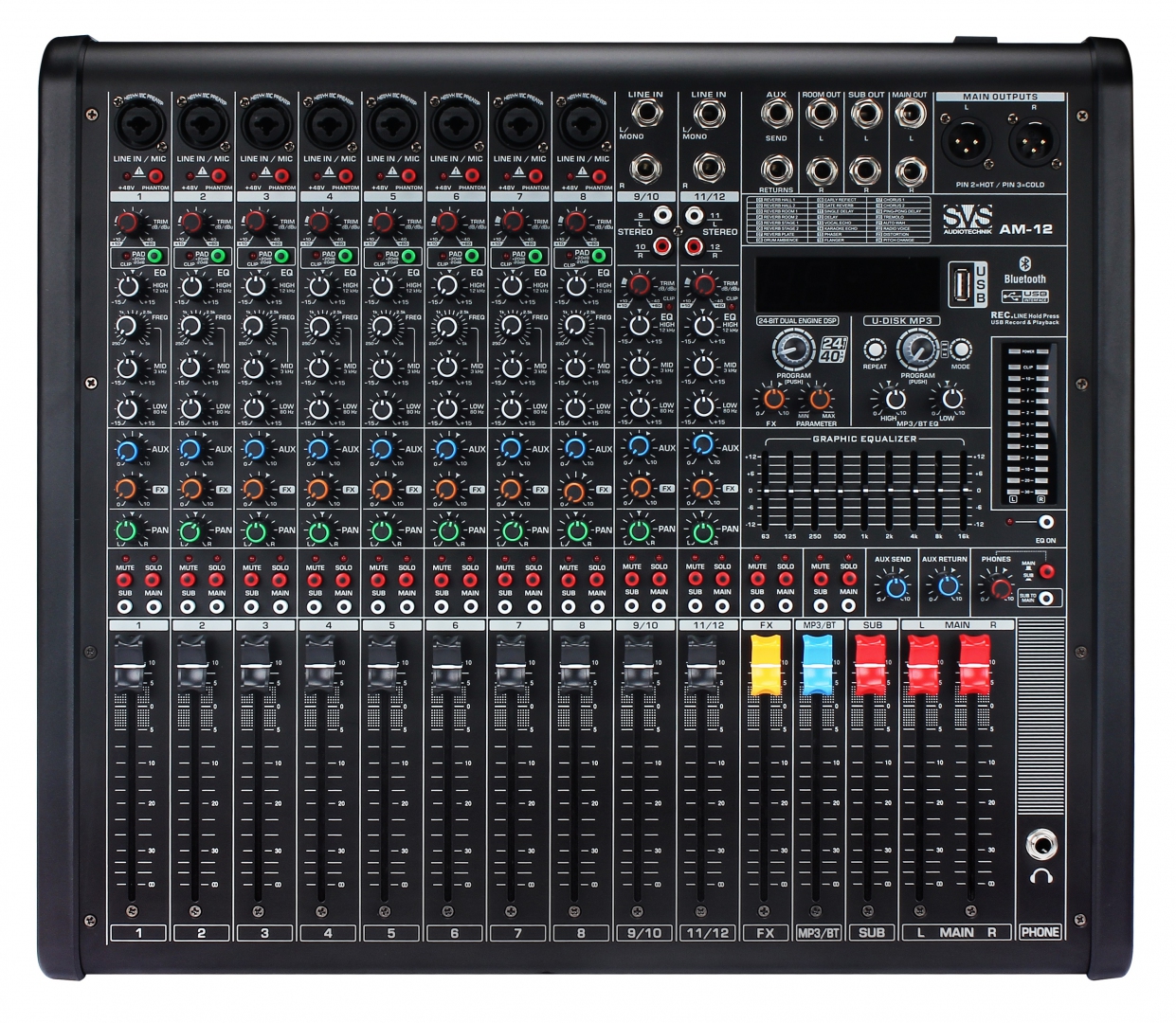 SVS Audiotechnik mixers AM-12 Микшерный пульт аналоговый, 12-канальный в Нефтегорске