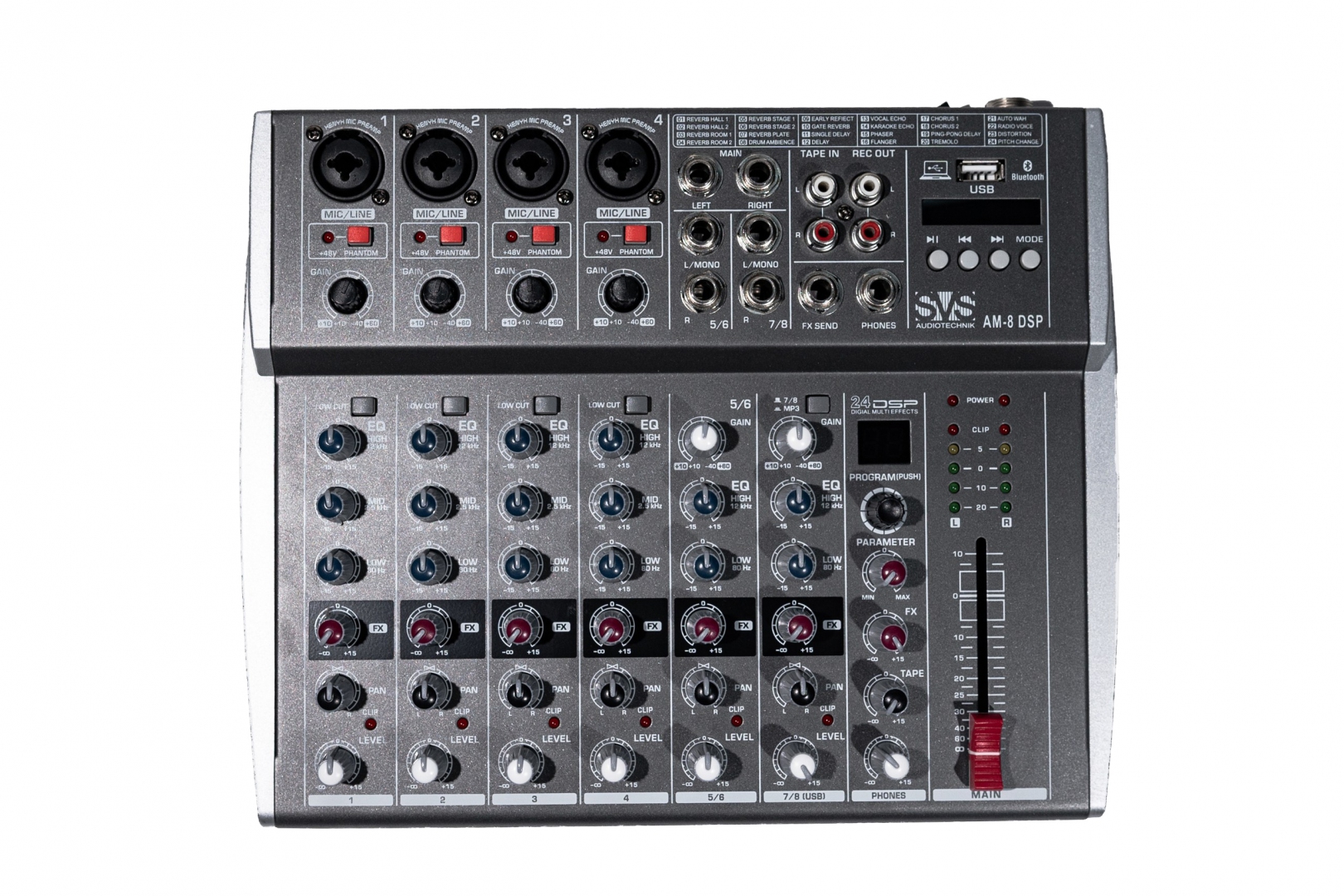 SVS Audiotechnik mixers AM-8 DSP Микшерный пульт аналоговый, 8-канальный в Нефтегорске